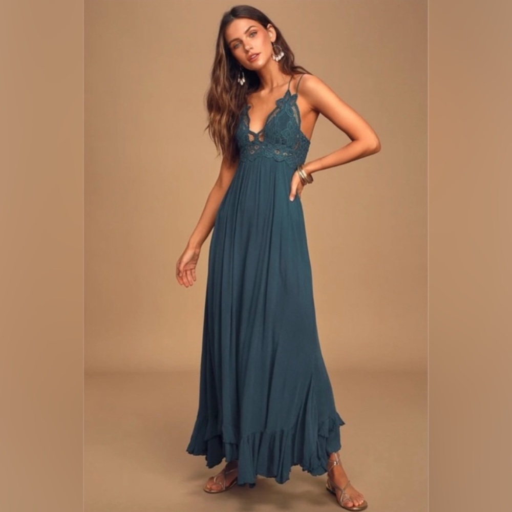 Free People Adella Maxi Slip Dress